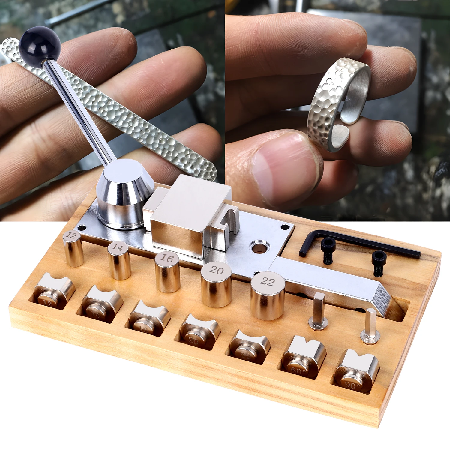 Jewellery Making Kit Jewelry Earring Bending Tools Device Metal Tools Mini Ring Bending Shaping Machine Hand Ring Bender Tool