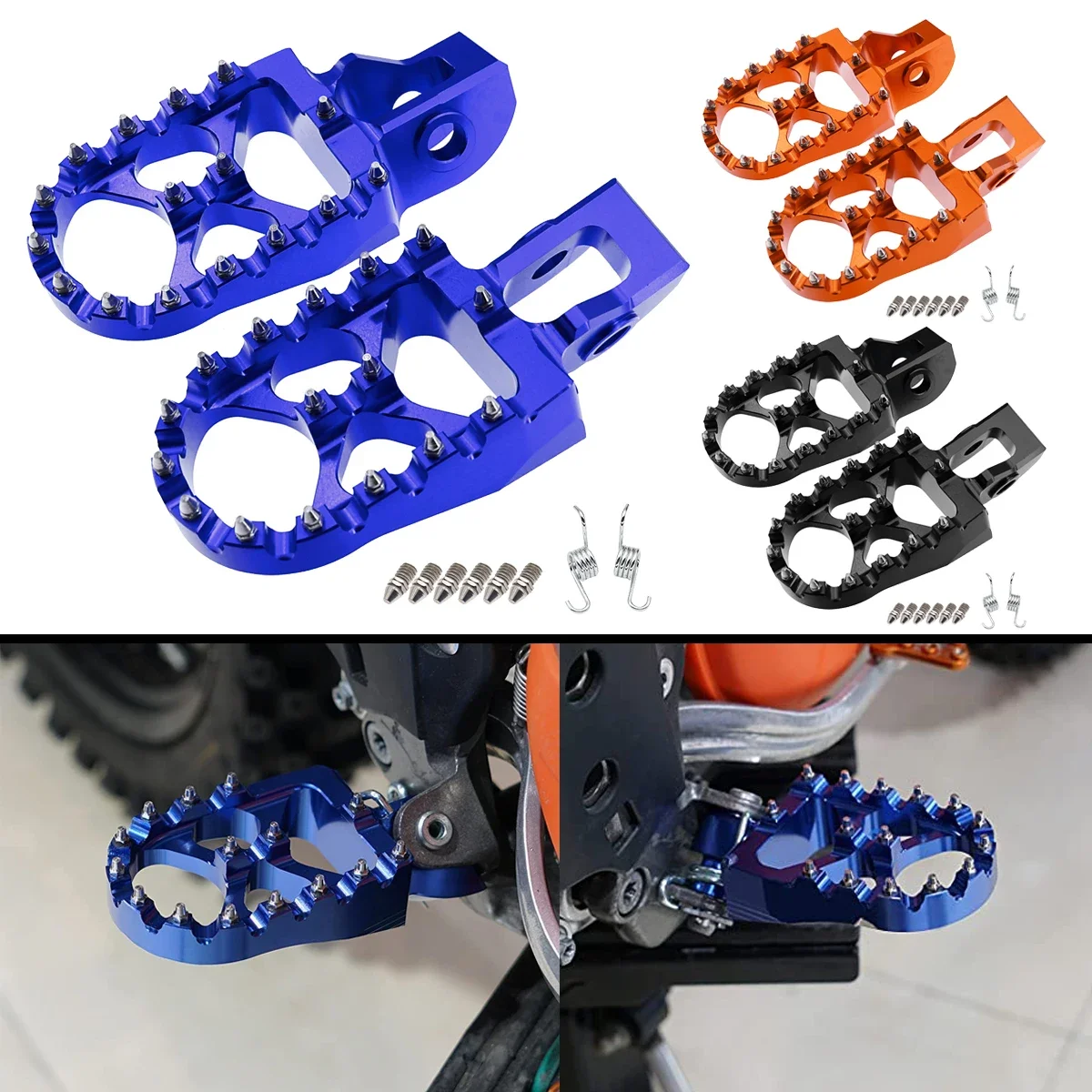 

NEW CNC Foot Pegs Footrests For Husqvarna TE FE FC TC TX FX 125 200 250 350 450 2016 2017-2022 2018 2019 FC250 FC350 FC450 2016