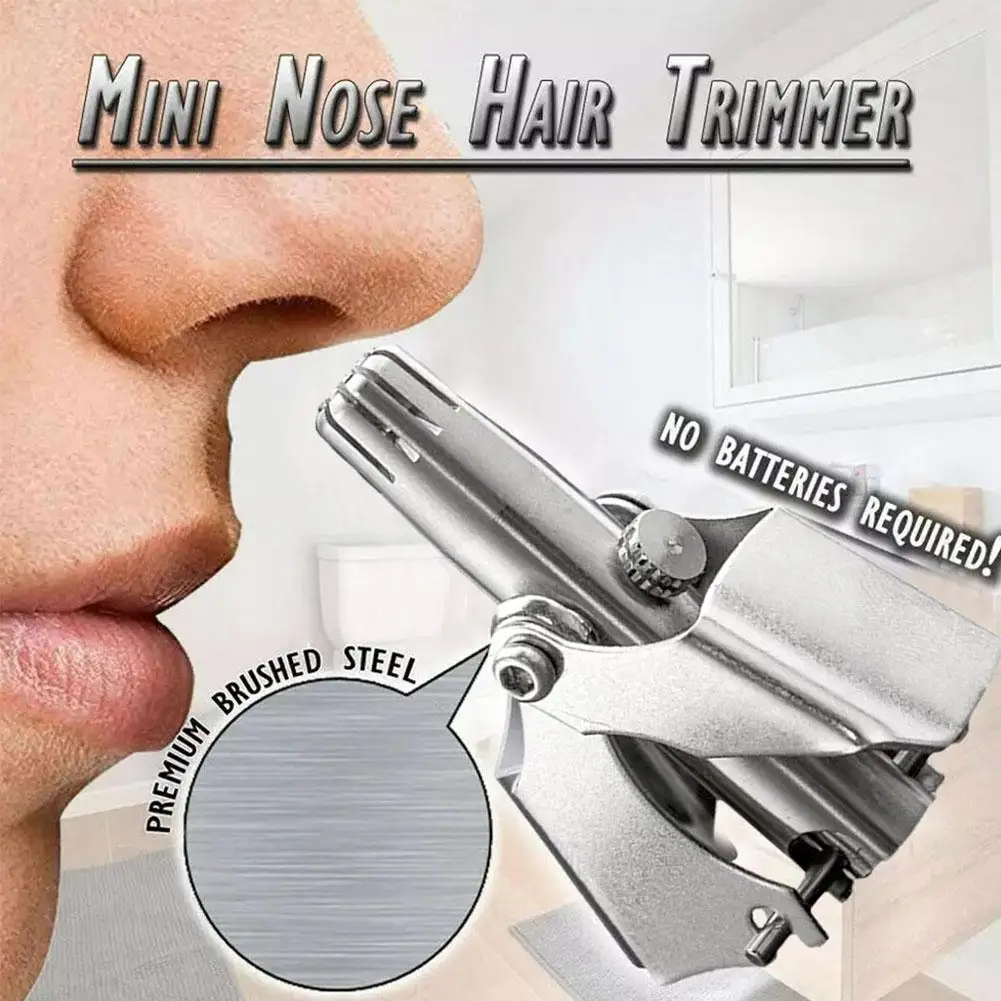 New Sale Nose Hair Ear Trimmer Stainless Steel Manual Tondeuse Hair Washable Shaver Vibrissa Remover Portable Nose Razor Ne Q2X4