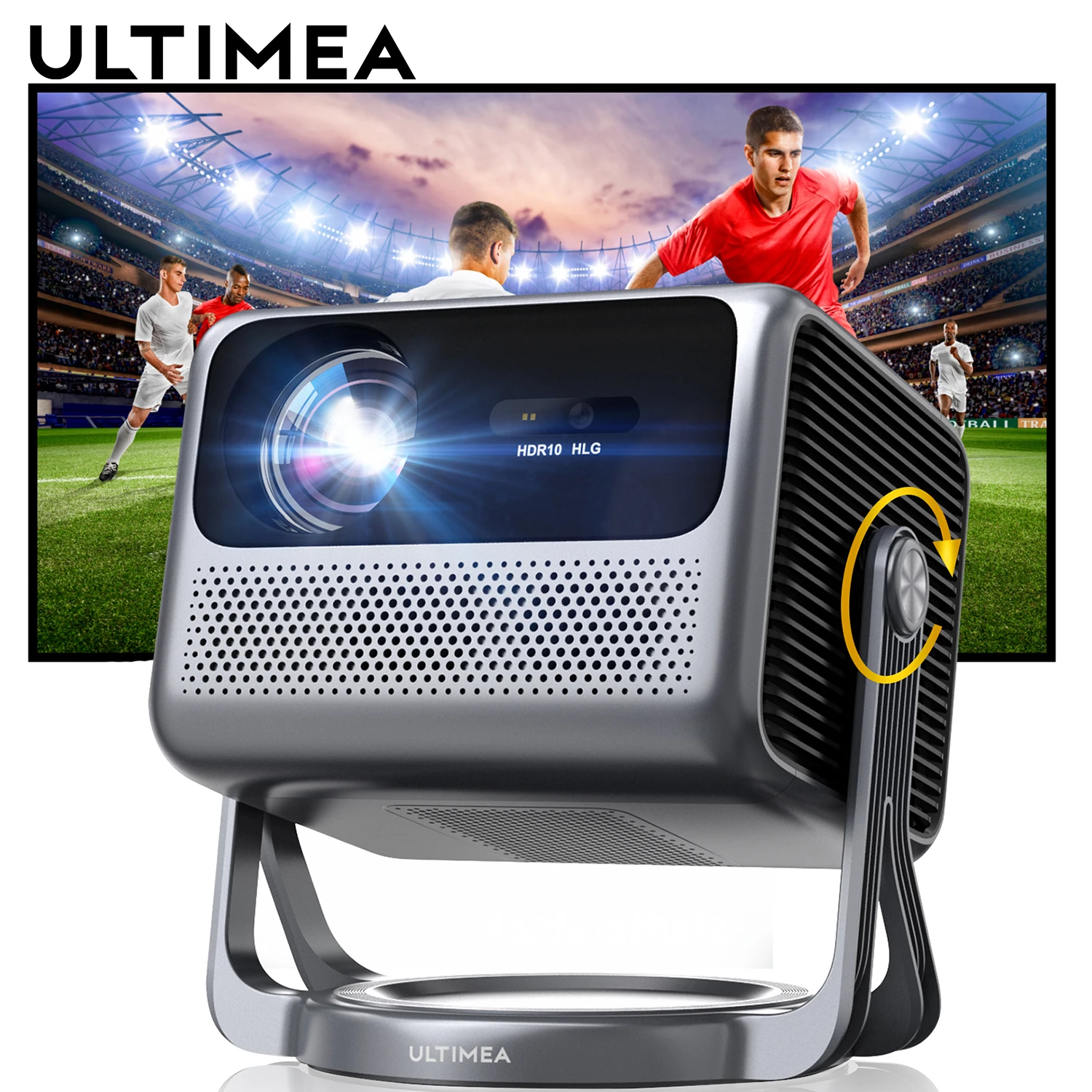 ULTIMEA Full HD 1080P Projector 4K Android TV 11.0 with Netflix, Smart 90° Gimbal, WiFi Bluetooth Proyector, Home Theater Beamer