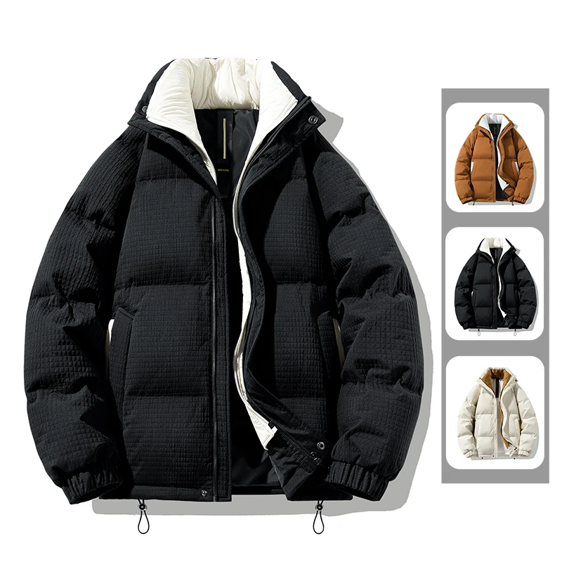 

Men Women Couple Thicken Warm 85% Duck Down Coats Korea Style Jacket Outdoor Windproof Trend Hooded Parkas Unisex Clothing