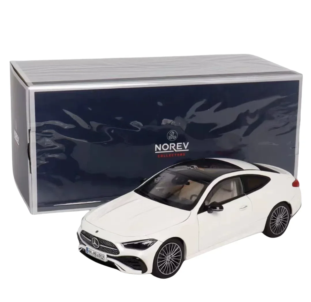 1:18 NOREV Mercedes-Benz CLE 2024 Paar nieuwe coupe legering compressie as miniatuur simulatie model, volwassen decoratie, jongen speelgoed