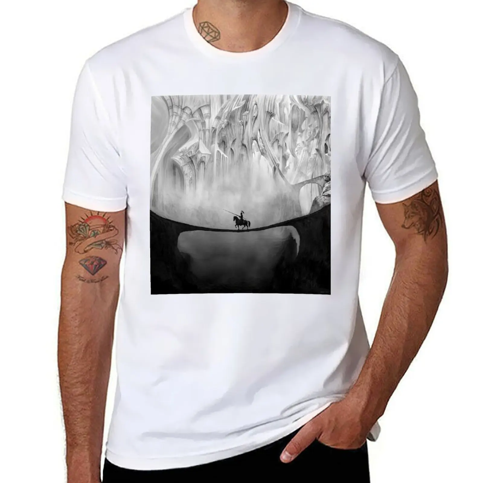 

The guardian at the gates of Delirium. T-Shirt t shirts for man slim fit t shirts for man graphic tees T-Shirt