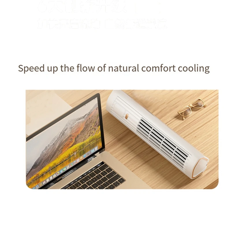 Portable Automatic Remote Air Conditioner, USB Personal Air Conditioner Mini Conditioner With 3-Speed Electric Fan