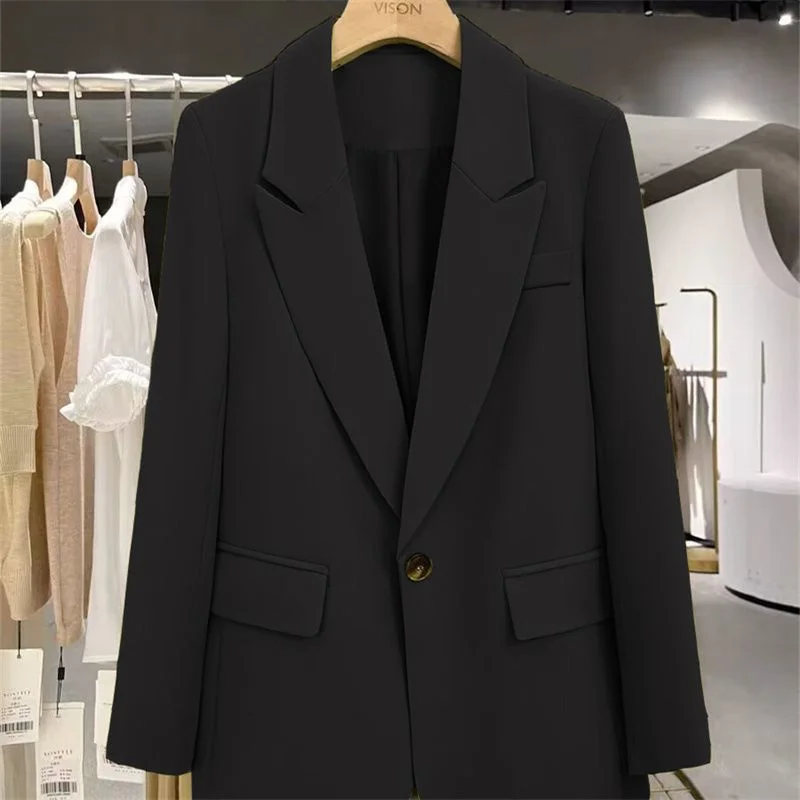 2025 Nieuwe Lente Herfst Koreaanse High-end Vrouwen Blazer Lange Mouw Business Office Pak Dames Jas Vrouwen Bovenkleding