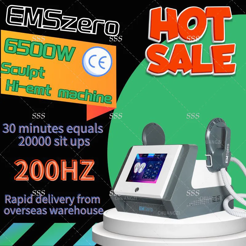 

EMSzero Neo Body Sculpting Machine Shaping 6500W 200hz EMS Radio Frequency RF Muscle Stimulator Device