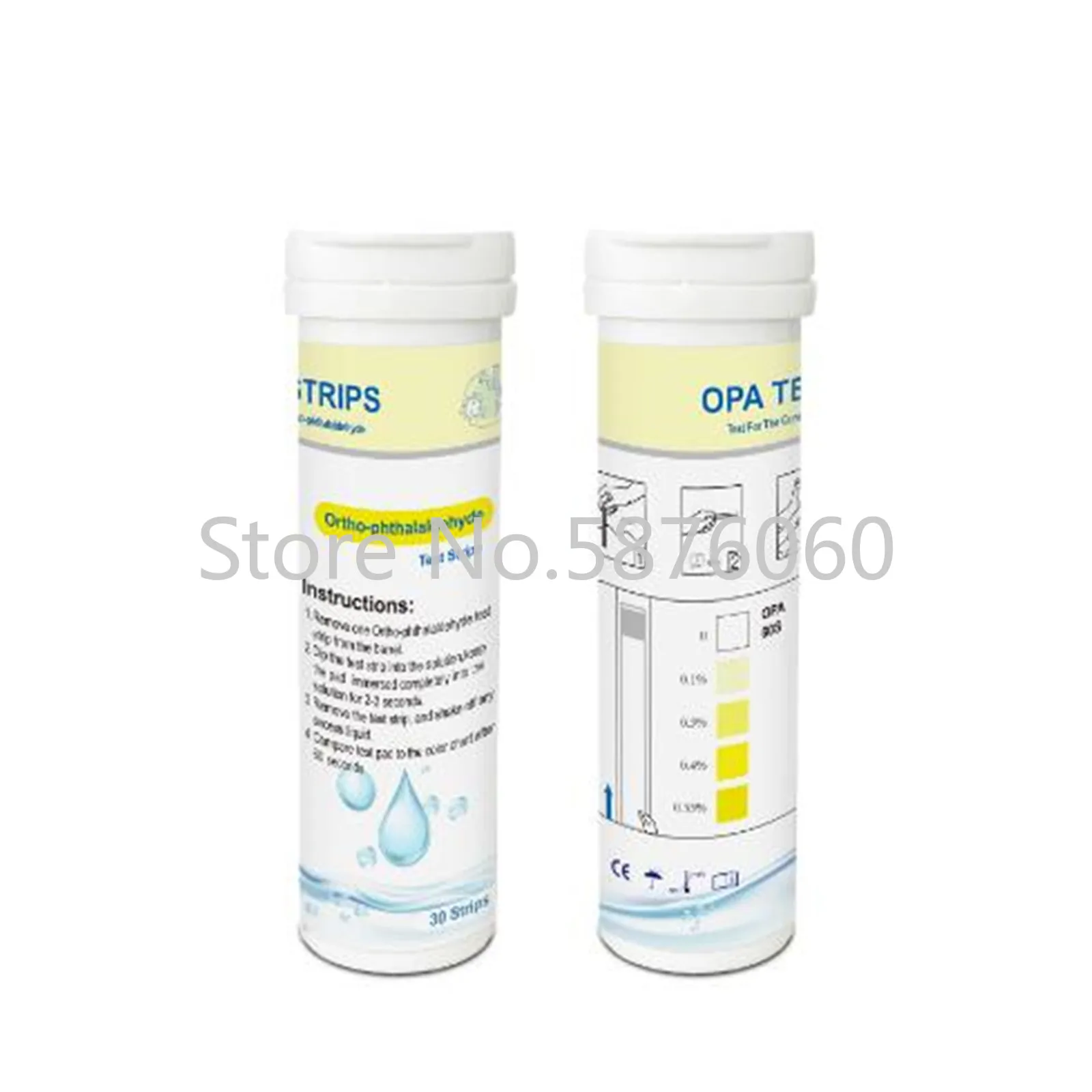 Ortho Phthalaldehyde Water Quality Testing, Laboratório Home Self, 30pcs por caixa