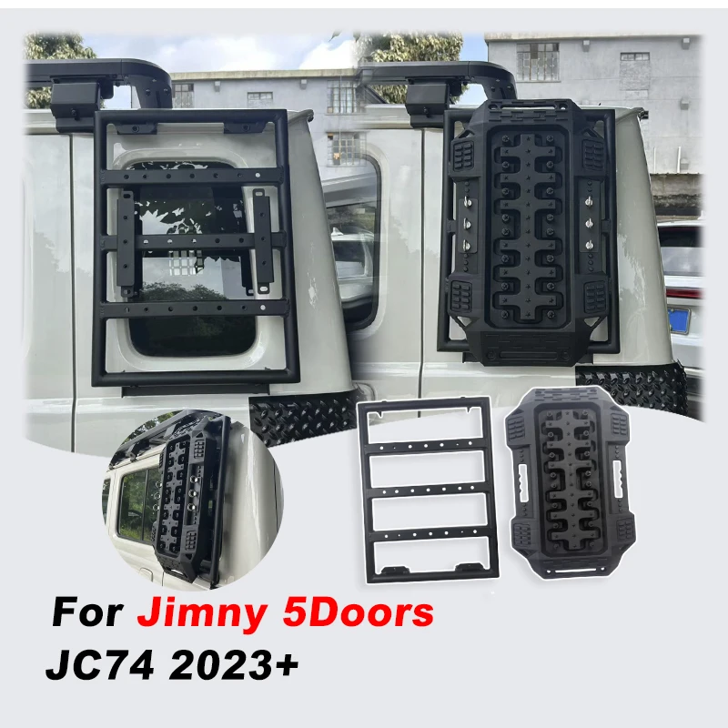 XL Jimny JC74 Acessórios externos Rack de expansão lateral Placa de placa de escape para SUZUKI Maruti Jimny 5 portas 2024 2025