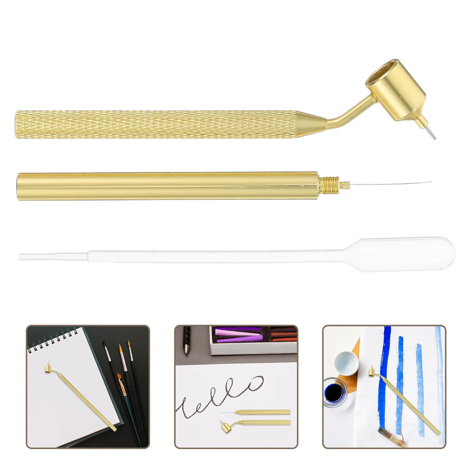 Fine Line Painting Pen 0.5mm Extra Fine Tip Fluid Writer Paint Applicator Pen Precision Detailing Art Craft Writing Supplies