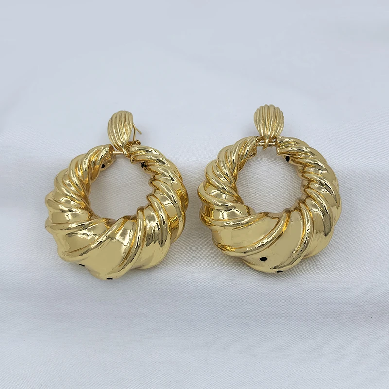 African Necklace Drop Earrings Big Size Pendant Nigerian Jewelry Sets For Ladies Bridal Party Wedding Jewellery image 6
