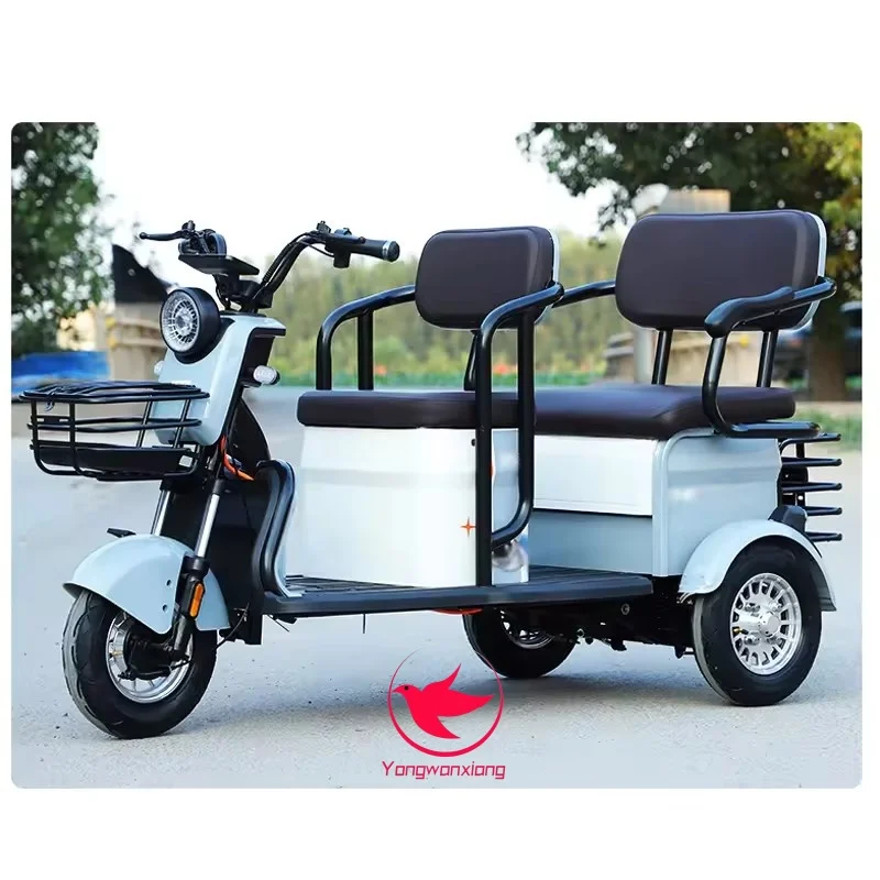 2024 China factory Charge Power Mobility  Adult Three Wheel Price Cheap high carbon steel Electric Tricycle