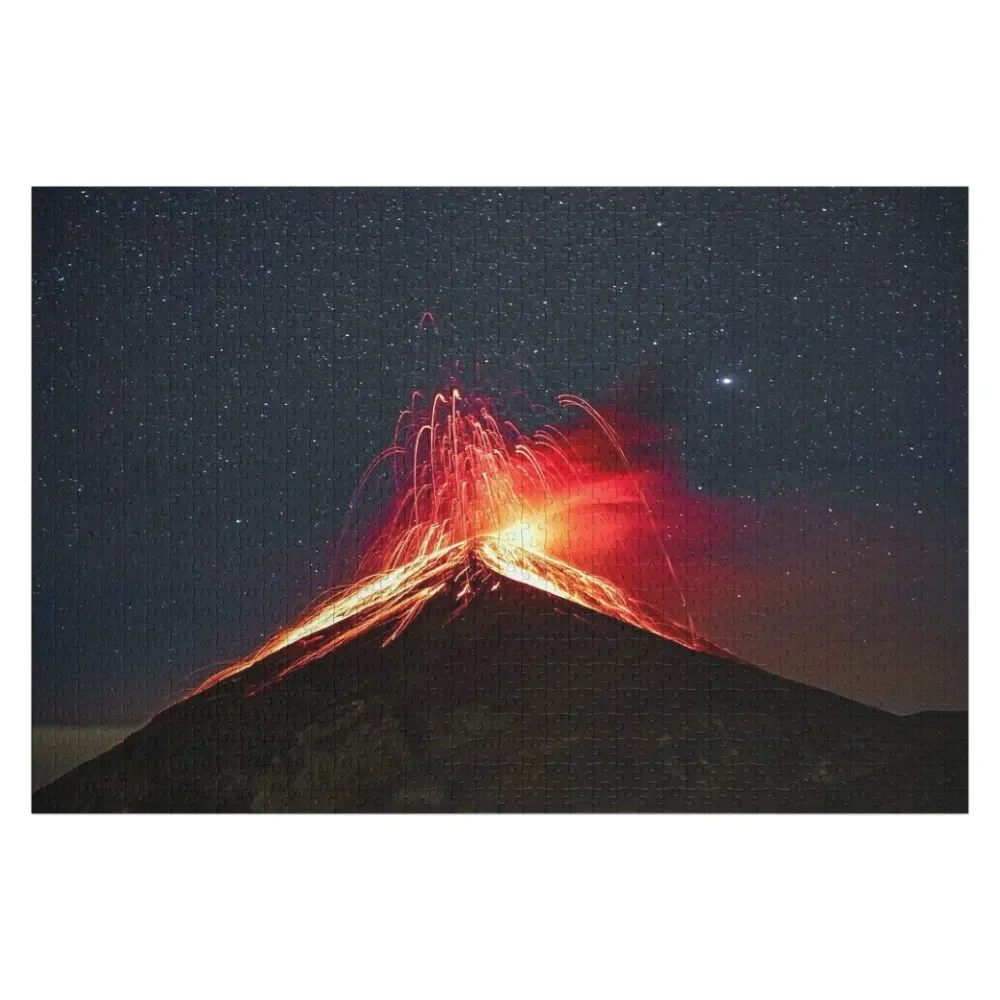 Volcano erupting. Jigsaw Puzzle Scale Motors Customized Picture Personalized Baby Object Puzzle