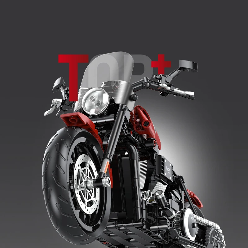 جديد لتقوم بها بنفسك اللبنات دراجة نارية مجموعات فنية MOC الطوب 1:8 نموذج دراجة نارية هدايا عيد ميلاد للبنين أطفال الأطفال الكبار