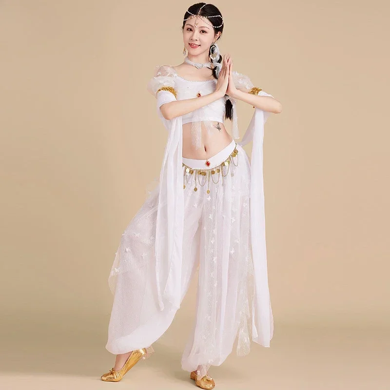 

Adult Festival Arabian Princess Belly Dance Costume Set Women Indian Bollywood Dancing Halloween Jasmine Cosplay Princess Fancy