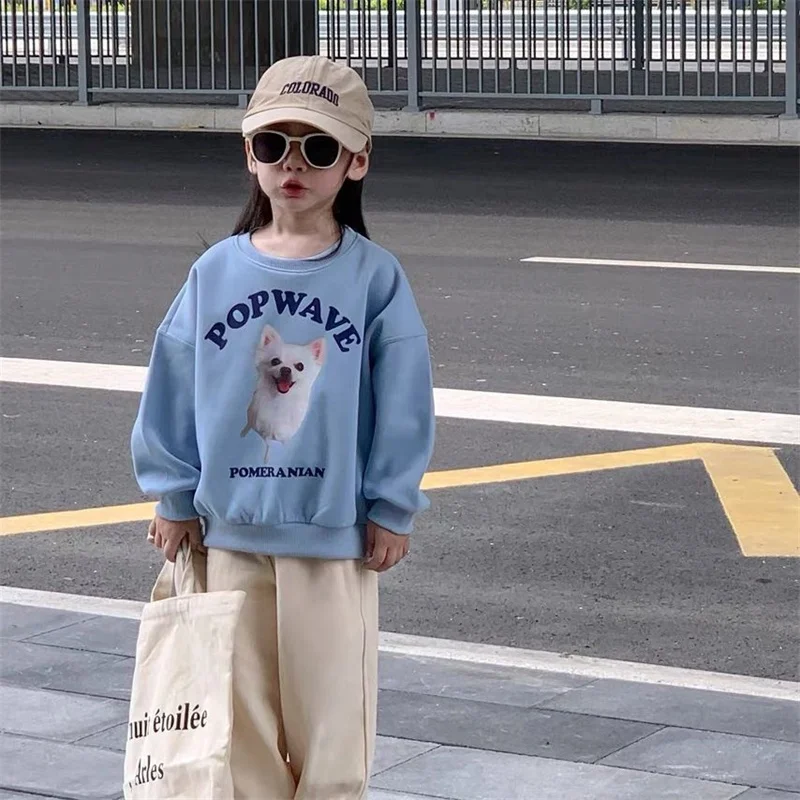 Girls Hoodies Sweatshirts Cotton Tops Outwear 2024 Scoop Warm Winter Autumn Kids Toddler Christmas Gift Children's Clothing