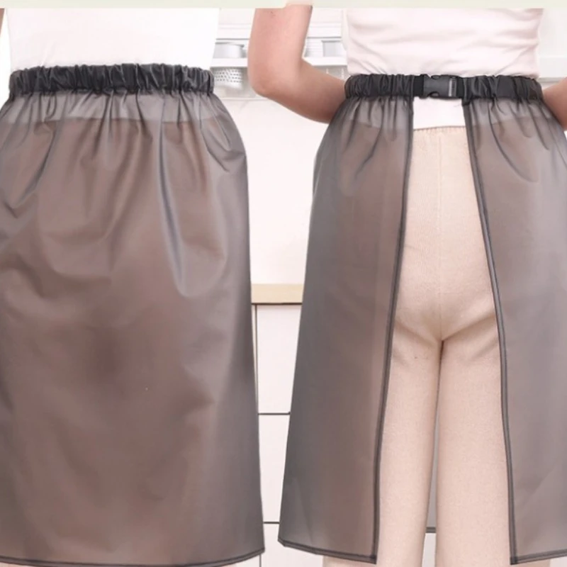 1PC Elastic Band Buckle Protective Waterproof Apron Dirt-Resistant One-Piece Raincoat Rain Skirt Farming Catering Work Apron