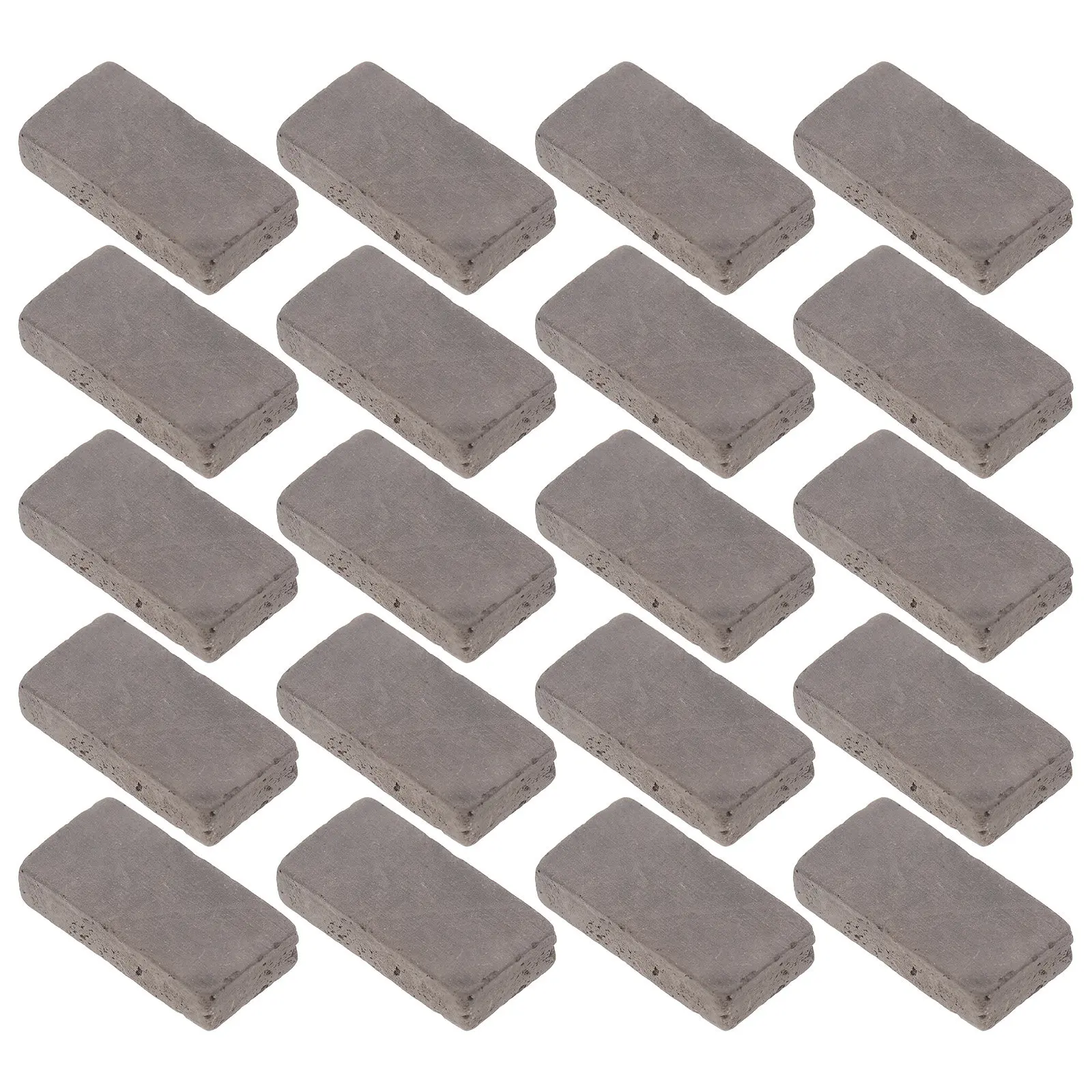 

40Pcs Miniature Grey Bricks for Terrarium Aquarium Turtle Tank Landscaping DIY Steps Walls Fake Concrete Brick Set Realistic