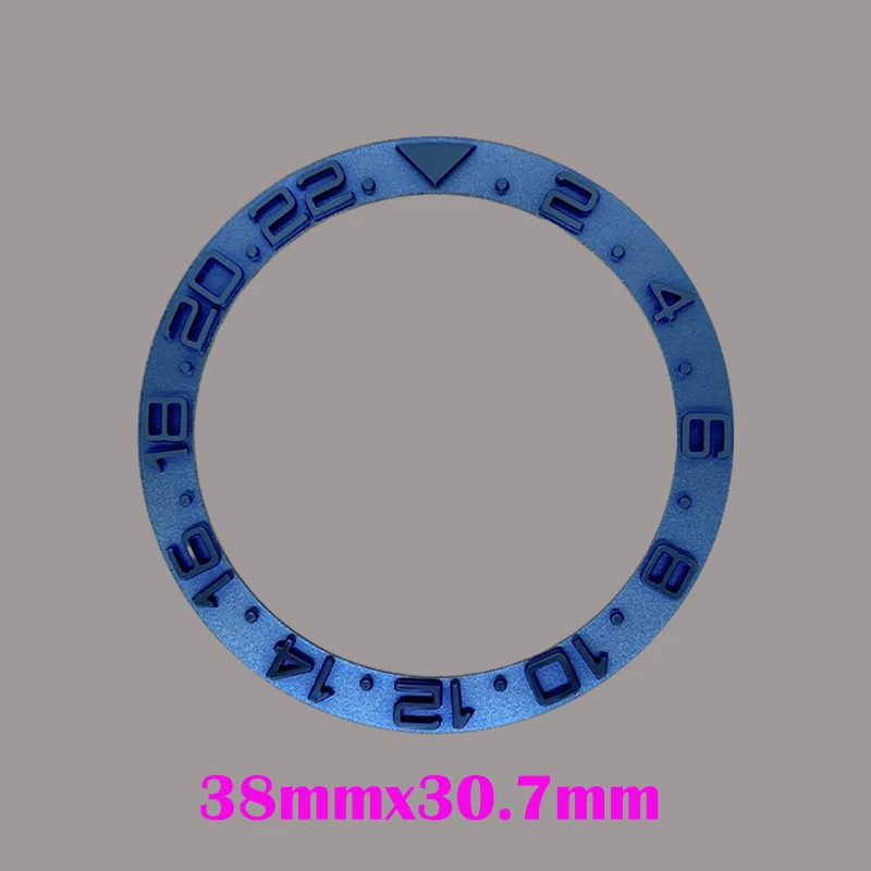 38mm*30.6mm Curved Convex Metal Bezel Insert Ring Fit for SKX007 SKX009 SRPD GMT SUB Seamaster 300 Watch Case Bezel Ring Parts