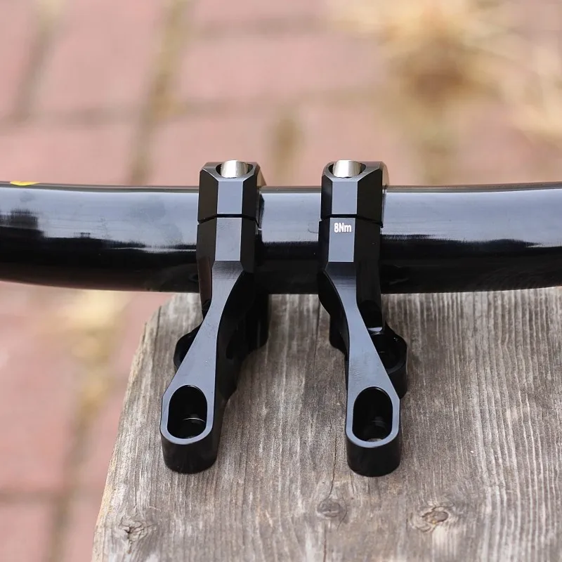 Chibite Downhill Dh Mountain Bike Double Shoulder Fork Lightweight Stem Cnc Stem 31.8/35 Diameter Split Type