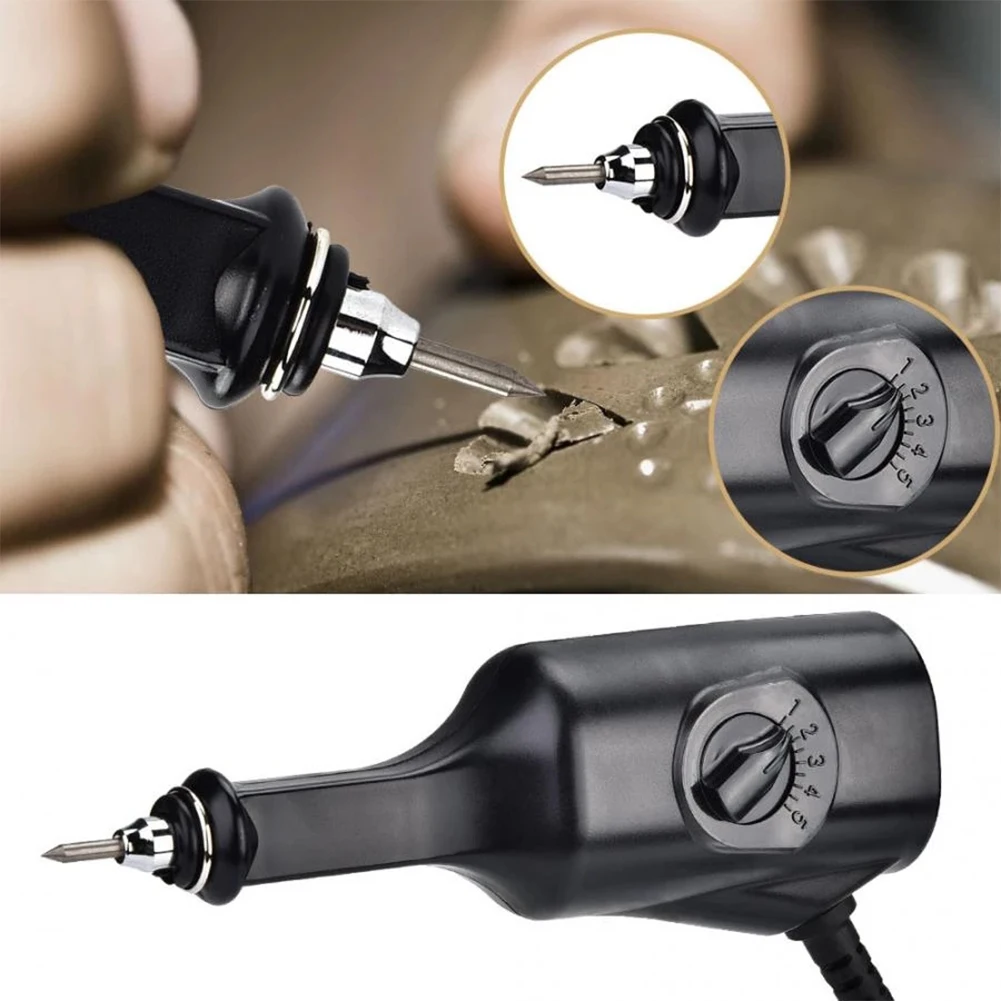 

Best Home & Garden Electric Engraver Jewelry Carving Metals Plastic Speed Adjustable 1pcs 25W European Standard