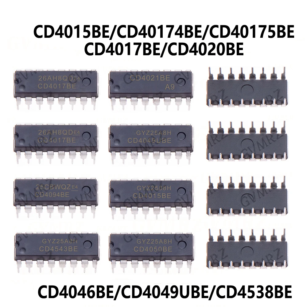 10PCS/LOT CD4052BE CD4017BE CD4511BE CD4060BE CD4094BE CD4053BE CD4028BE CD4020BE CD4051BE CD4027BE CD4040BE CD4543B