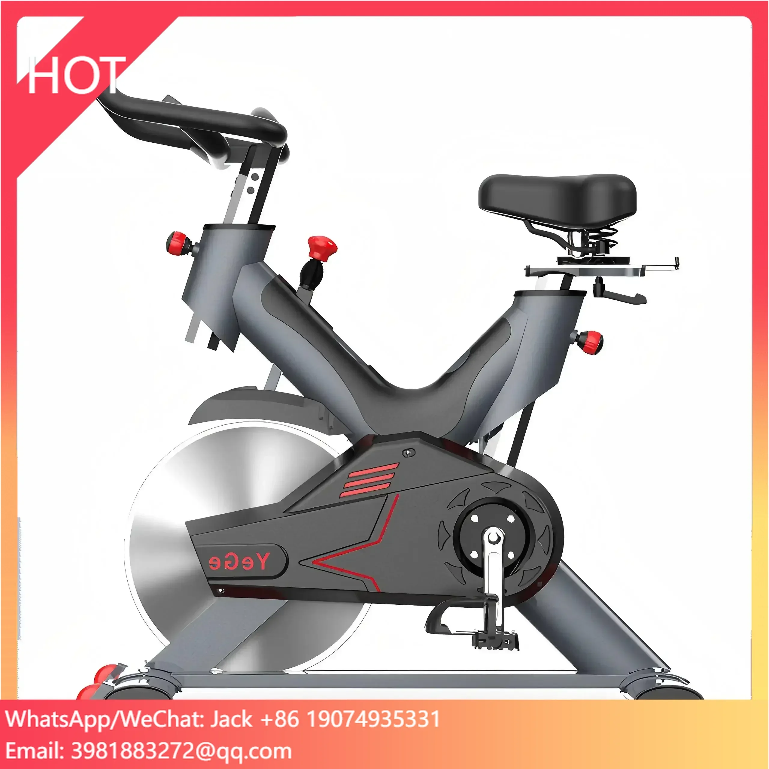 TOP Commercial Grade Cardio Spinning Bike Gym Equipment For Resistance Exercise And Muscle Building