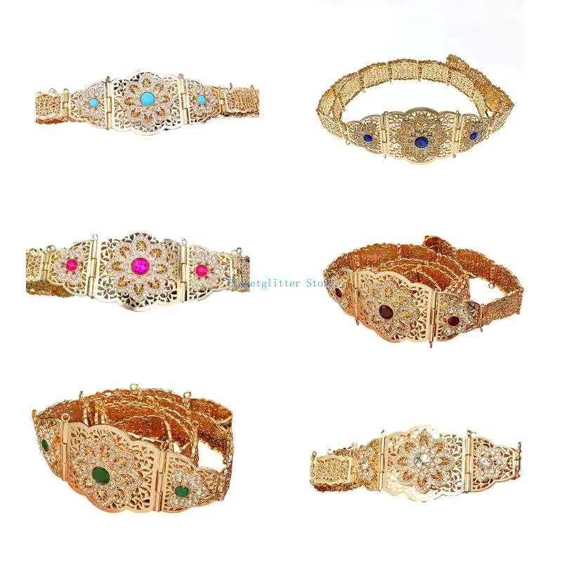 

652B Metal Belt for Traditional Dress Formal Occasion Waist Belt for Cultural Event