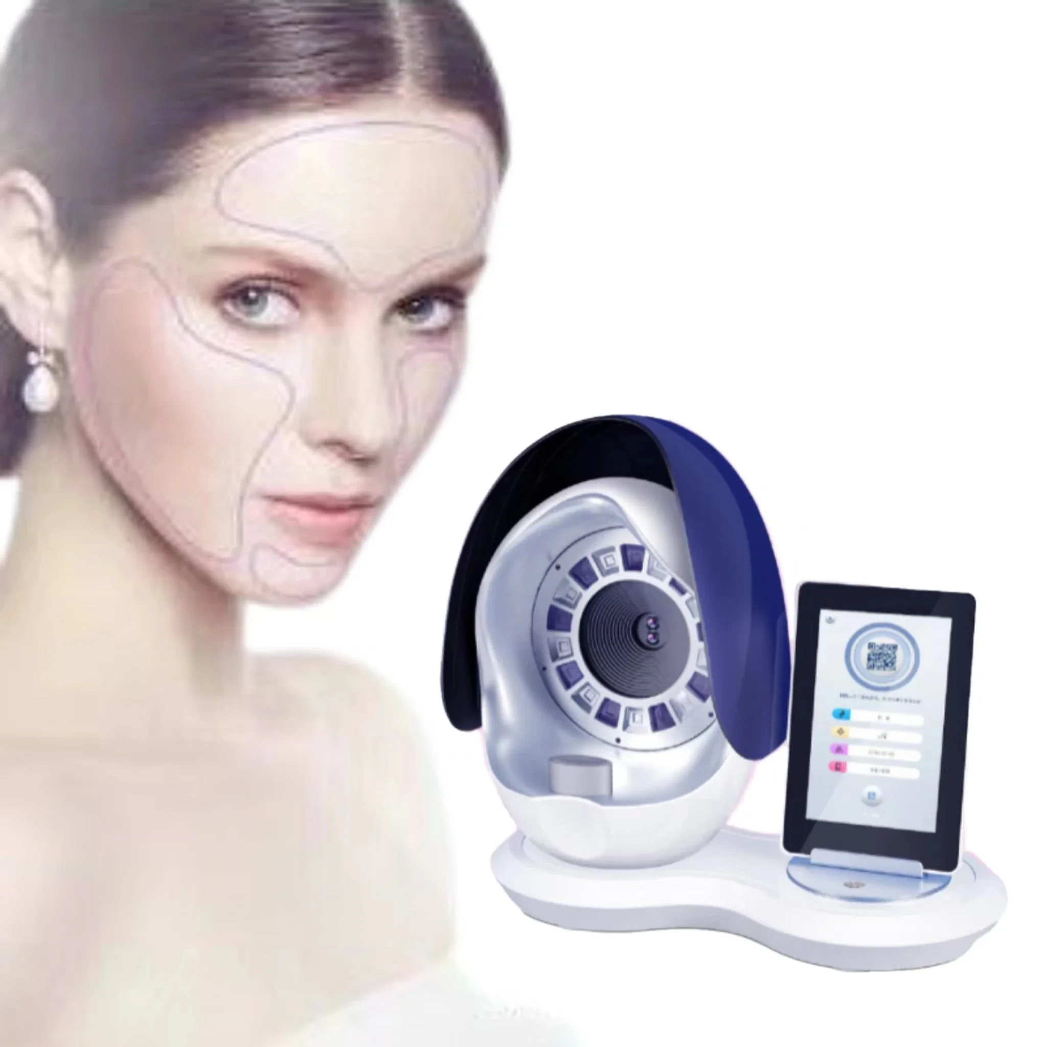 Facial Skin Care Facial Analyzer Moisture Test Scanner Skin Test Device Face Analysis Device 3D Skin Anayser Machine