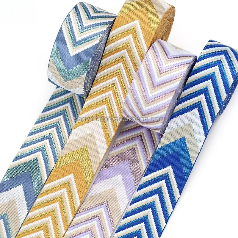 High-tensile 50mm Wide Polyester Jacquard Webbing for Lawn Chairs Webbing for Seat Belt Webbing Bag Shoulder Straps