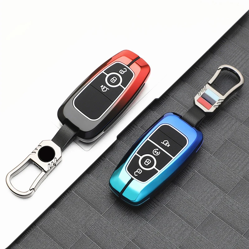 

New Car Key Case Shell for Ford Kuga Focus Mk3 Mk4 Mondeo Fiesta Titanium Ecosport Transit MK8 Cover Remote Fob Accessories