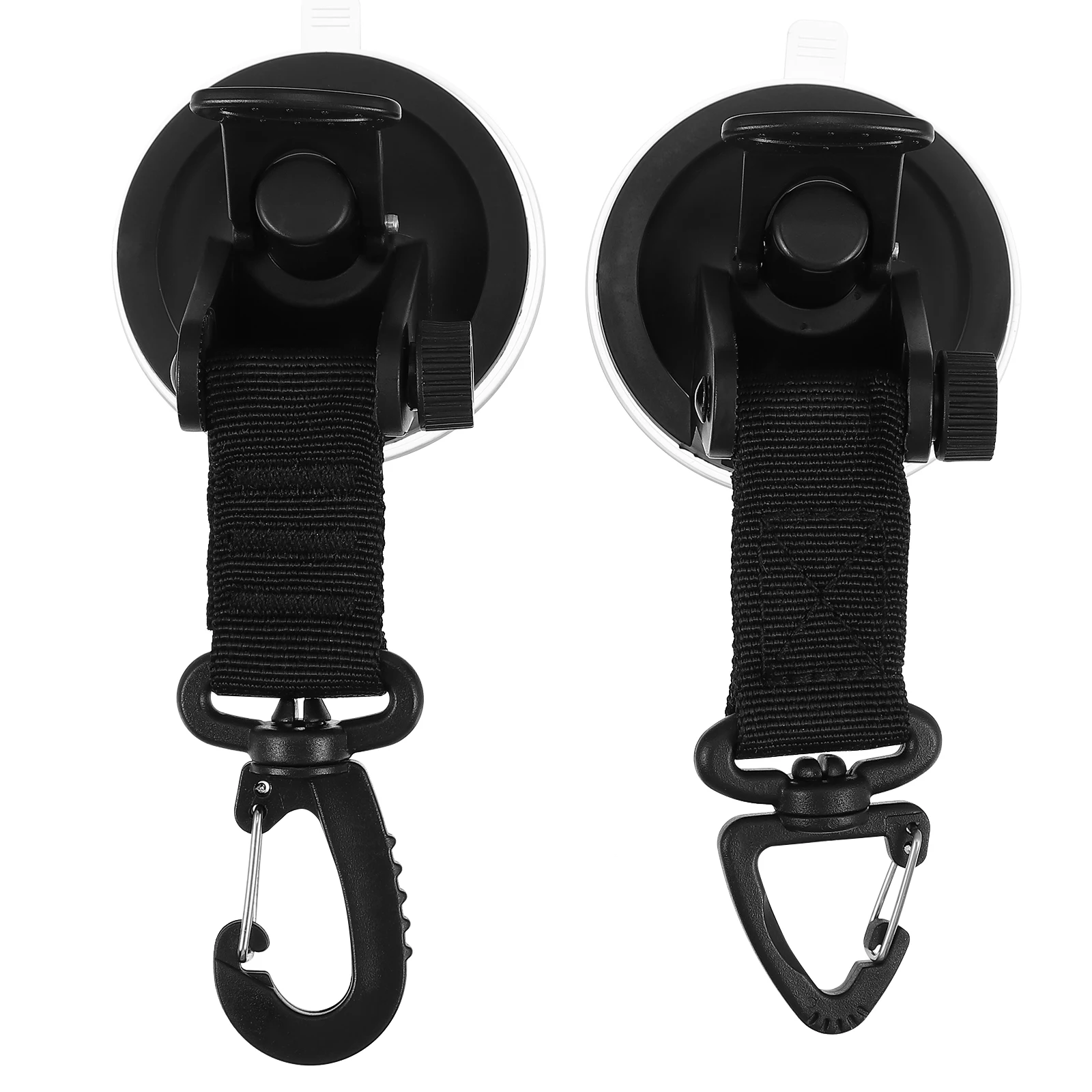 

2pcs Suction Cup Hooks Heavy Duty Rotating 360 Degrees Separable for Car Tent Camping Hiking Travel Accessories