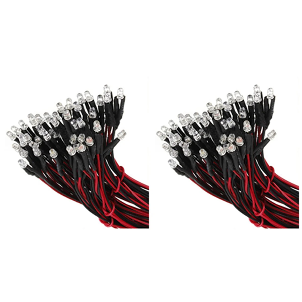 ABUP-20 Pcs 12V 20Cm LED Pre Wired 3Mm Red