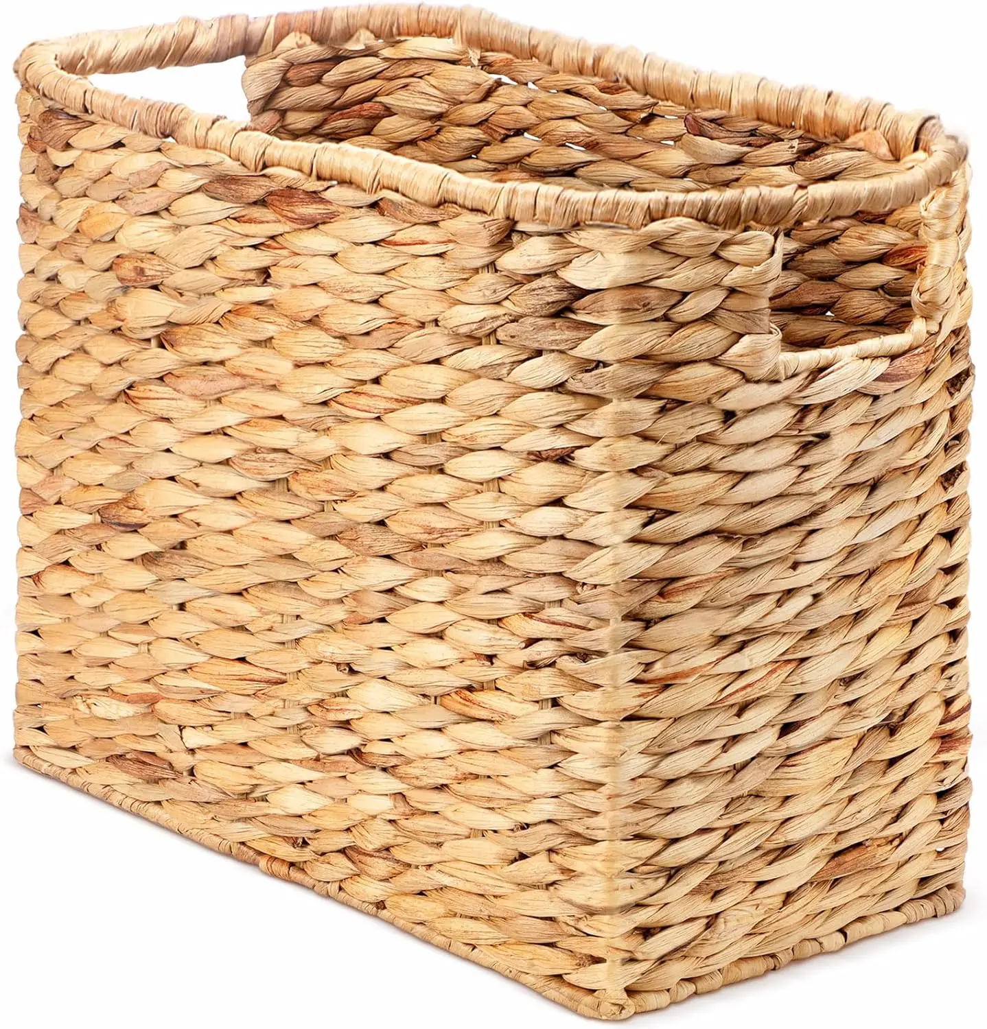 

Seagrass Magazine Baskets Magazine Holder Tall Narrow Woven Storage Wicker Basket Floor Bathroom Home Office Handwoven H