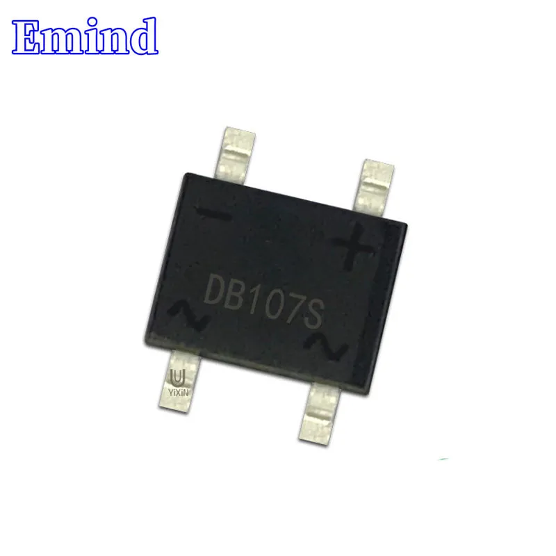 100/200/500/1000/2000Pcs DB107S Bridge Rectifier 1A/1000V SMD Rectifier Bridge Stack SOP-4 DBS Footprint