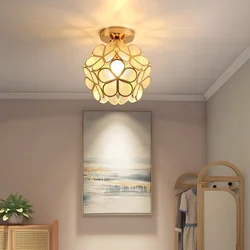 Modern Minimalist Ceiling Light With Nordic Style Ceiling Light Petal Frosted Design Suitable For Corridors, Hallways, Etc. E26,