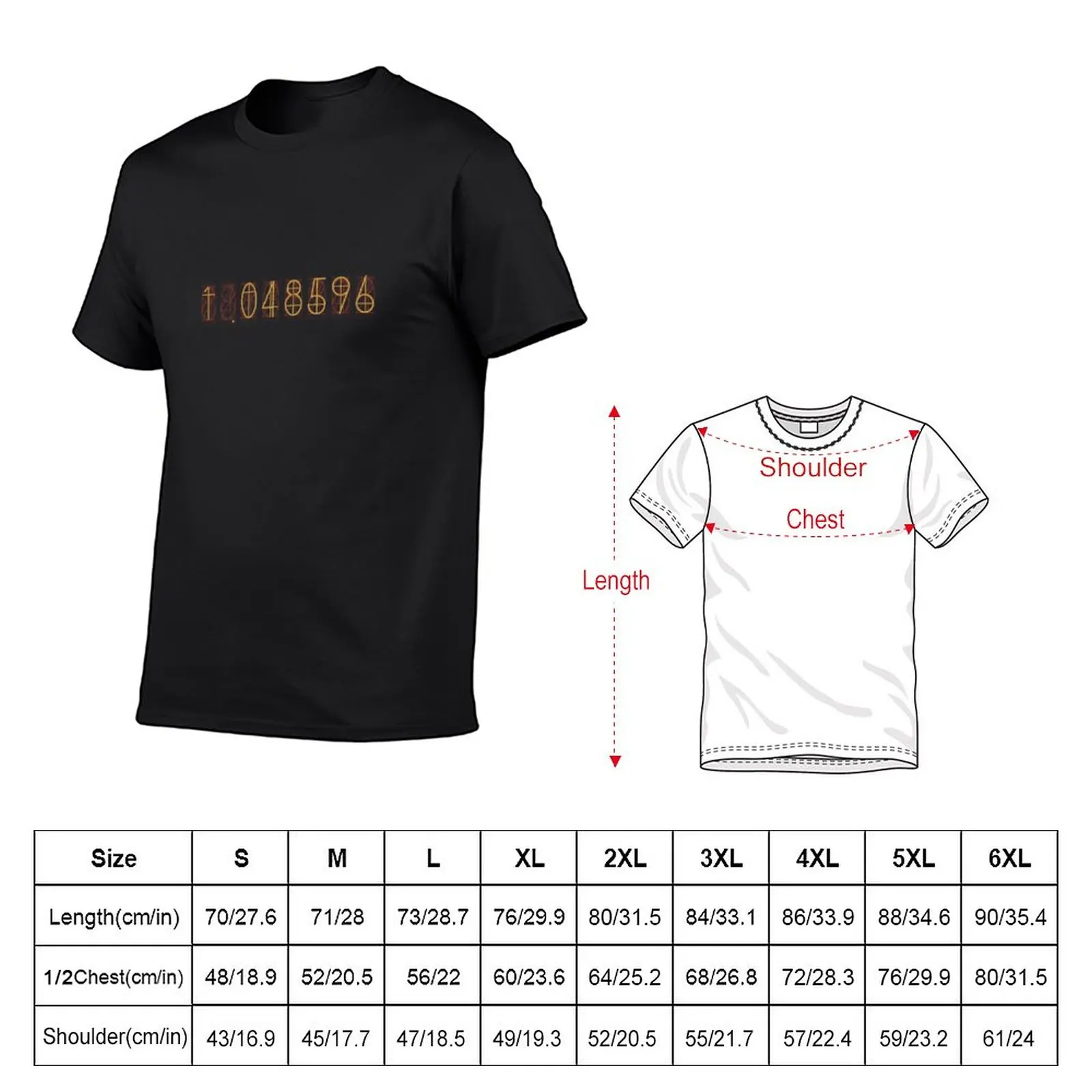 Steins Gate - 1.048596 Divergence Ratio T-Shirt summer top black t shirts Tee shirt t shirt men