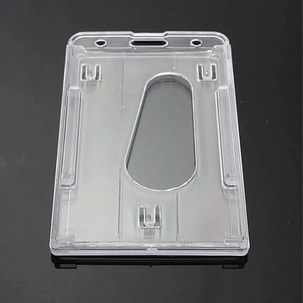 Credit Card Holder Vertical Hard Plastic Vertical Design High Quality Card Sets Double-sided Use Cutting Ferrule Cutting Sleeve
