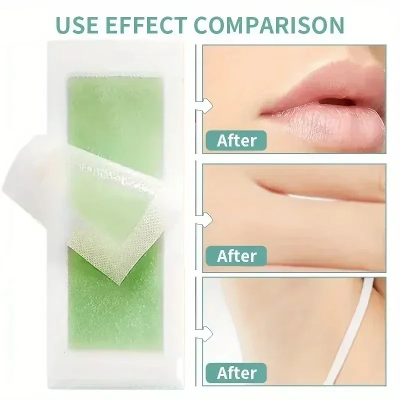 2026 NEW! 10Pcs/Pack Depilatory Wax Strips Hair Removal Wax Paper Cold Wax Strips Paper For Face Neck Arm Leg Body Beauty Tools