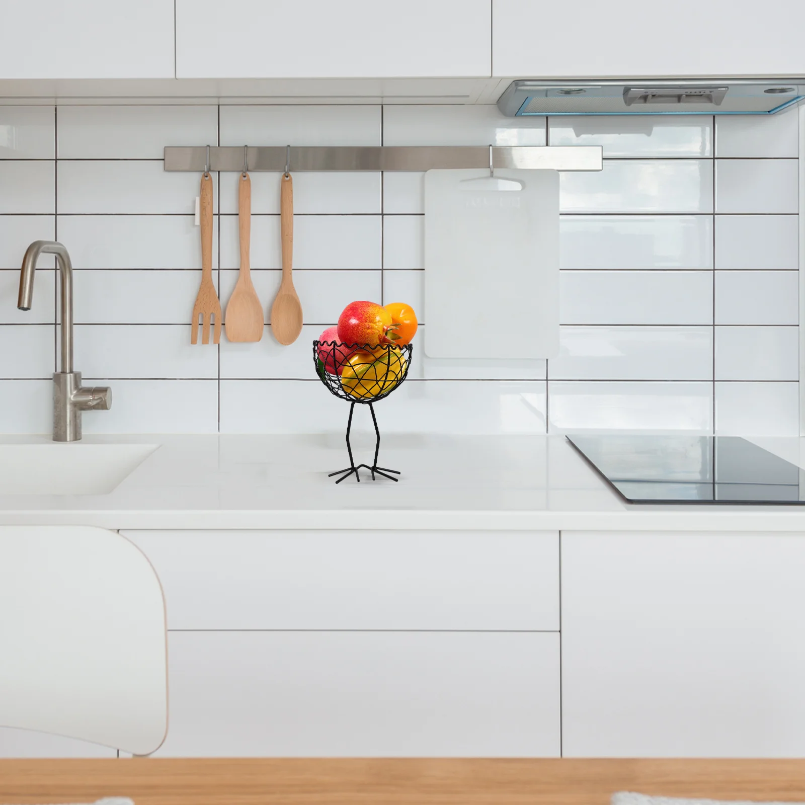 

Metal Wire Storage Basket Compact Iron Mesh Basket for Countertop Fruit Vegetable Bread Holding Decorative Home Office Shop Use