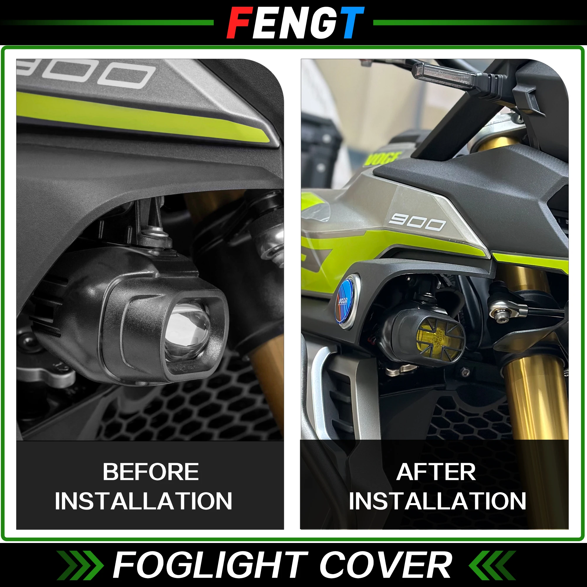 For VOGE DS900X DS525X DS625X Motorcycle Fog Light Protector Foglight Lamp Mist Lampshade Cover DS900 DS525 DSX 900 525 625DSX