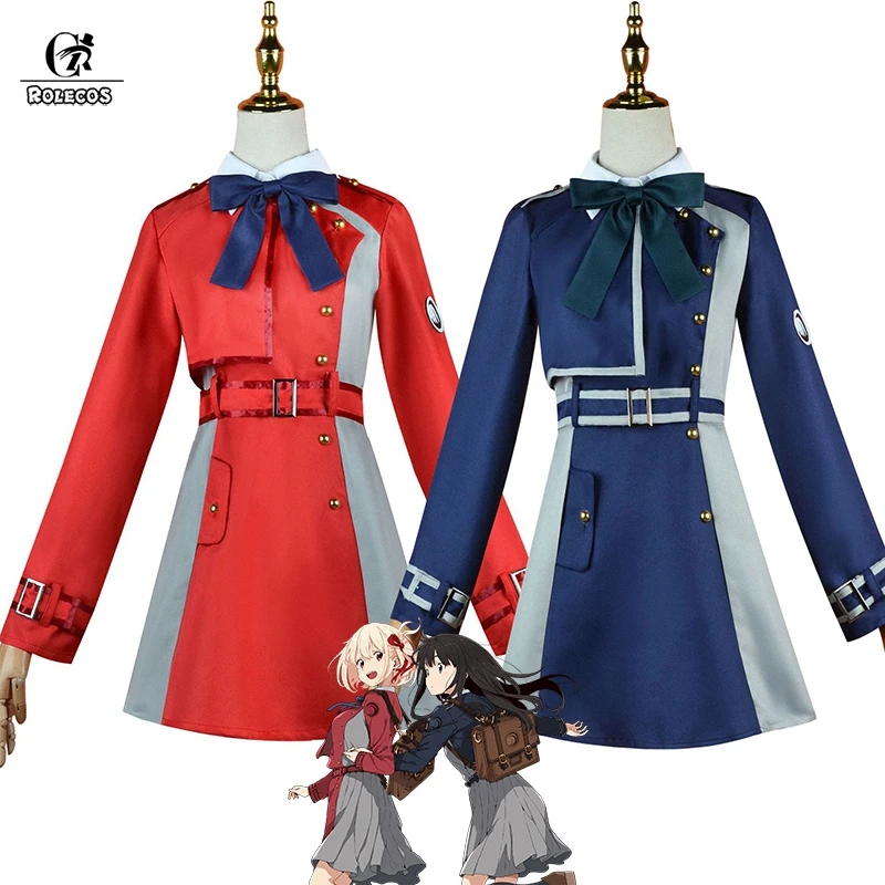 ROLECOS – Costume de Cosplay Anime Lycoris, uniforme de Chisato nishigi, tenue de fête d'halloween