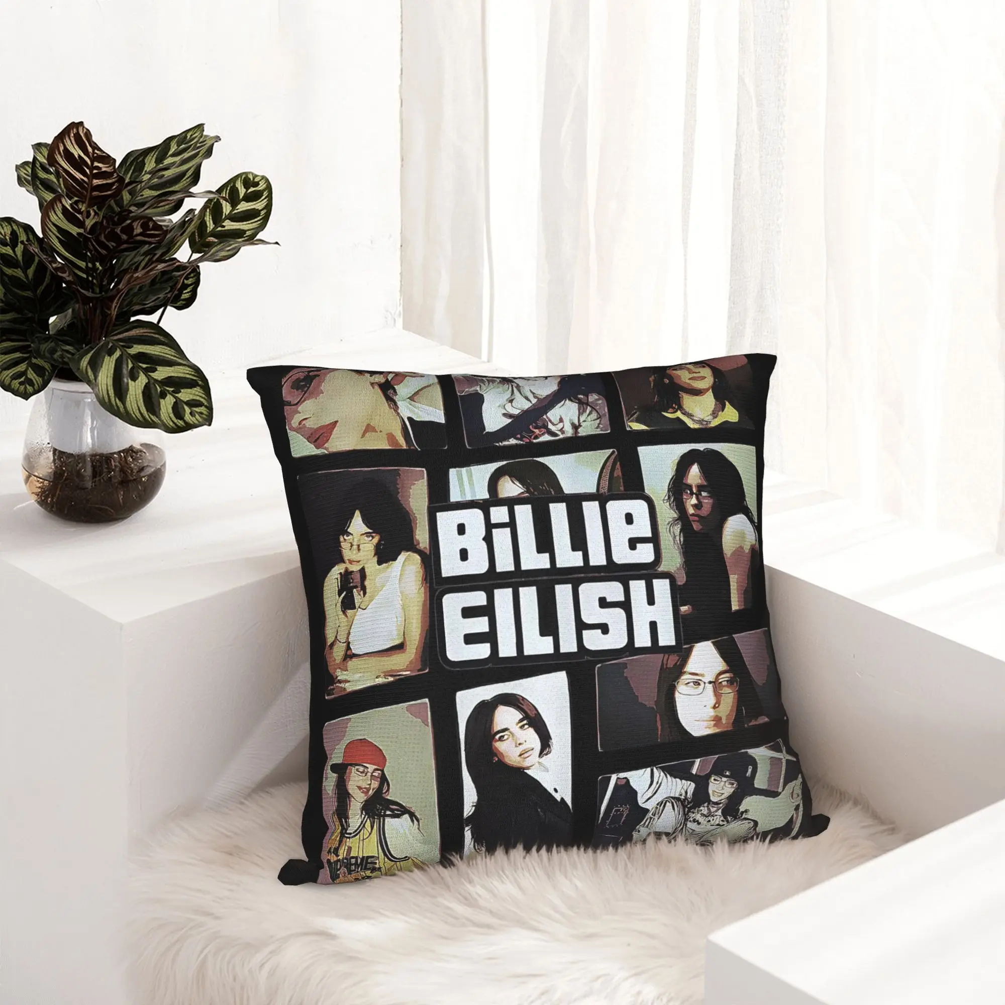 Billies Y2k Pillowcase Printing Fabric Cushion Cover Gift  Pillow Case Cover Home Square 18''