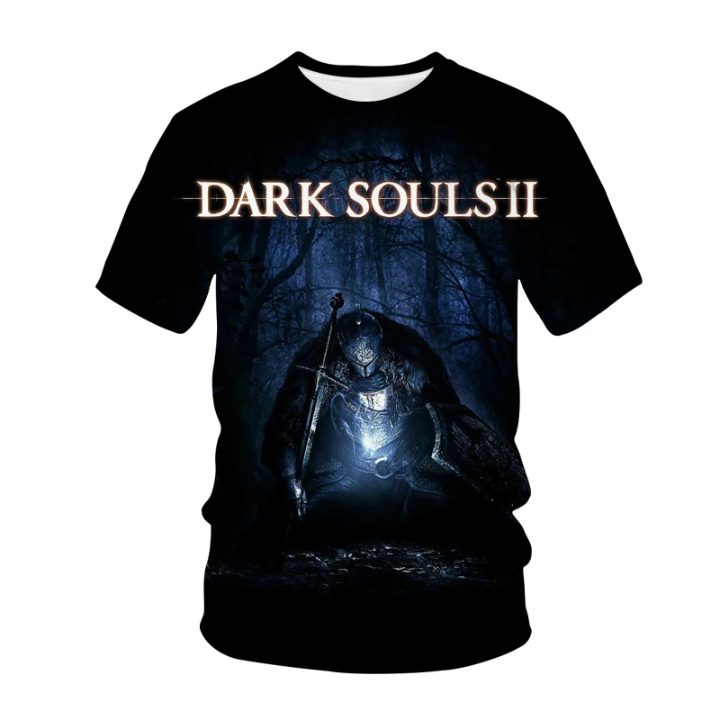 Dark Souls T-Shirt Game 3D Print Streetwear Men Women Casual Fashion Oversized Short Sleeve T Shirt Kids Tees Tops Man Clothing