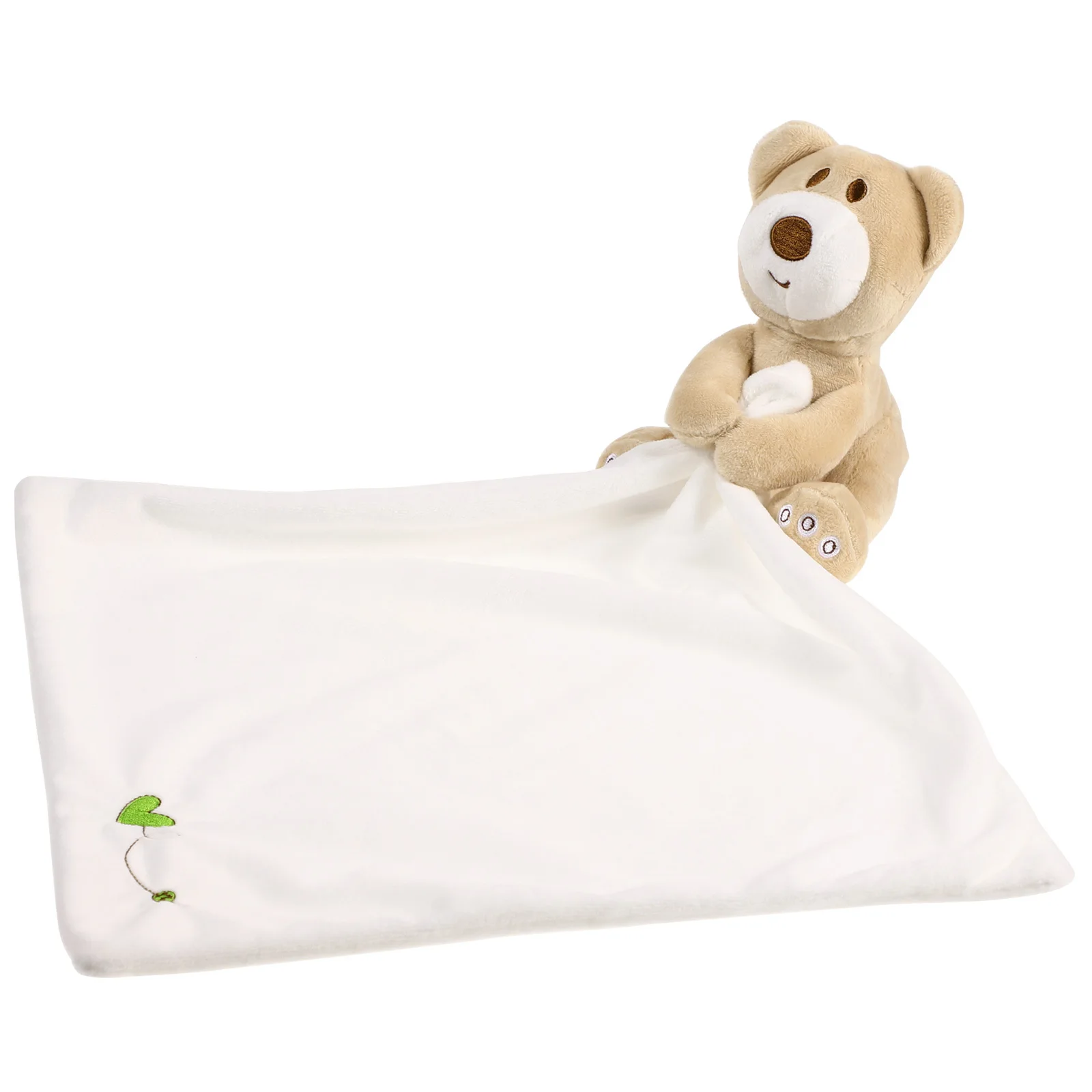 بطانية مريحة رائعتين الدب القطن دنة منشفة مهدئة بطانية أمان الطفل الأبيض الوليد رفيق الوليد المعزي #3