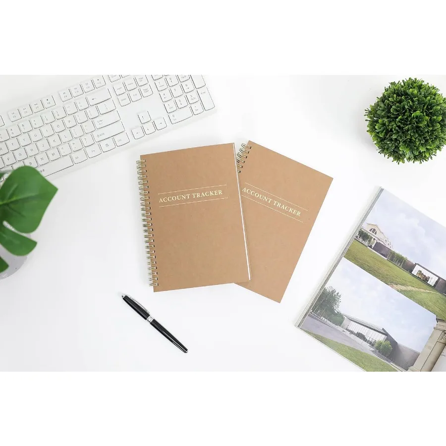 2 упаковки бухгалтерских книг для домашнего отслеживания бюджета и малого бизнеса. Блокнот для бухгалтерского учета расходов по 100 страниц.