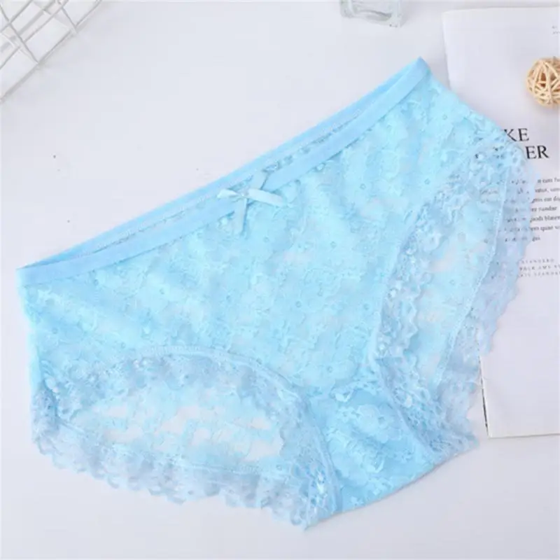 Underwear Easy To Care For Breathable Low Rise Cotton Delicate Lace Japanese Style Girls Underwear Hollow Lace Panties Briefs