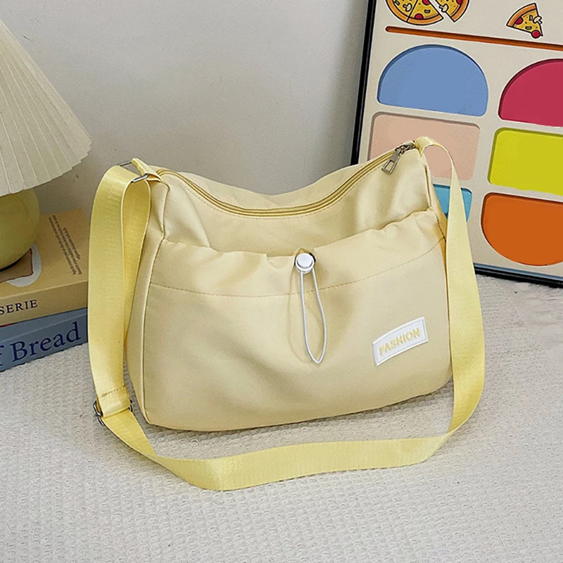 

HAEX Casual Nylon Women's Bag 2025 Solid Light Students Daliy Commute Crossbody Shoulder Bags Trend Harajuku Outdoor Bolso Mujer