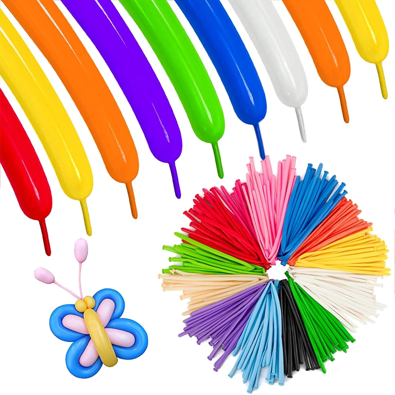 50 ~ 200 قطعة ماجيك سميكة شريط طويل بالون تويست بالونات اللاتكس شكل الزفاف الأطفال يوم حفلة عيد ميلاد زينة TMZ #1