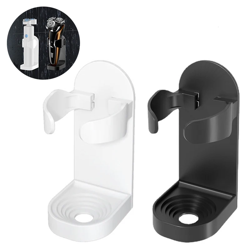 Electric Shaver Razor Wall-Mounted Holder Traceless Toothbrush Stand Rack Space Saving Storage Holder Base Bathroom Accessories
