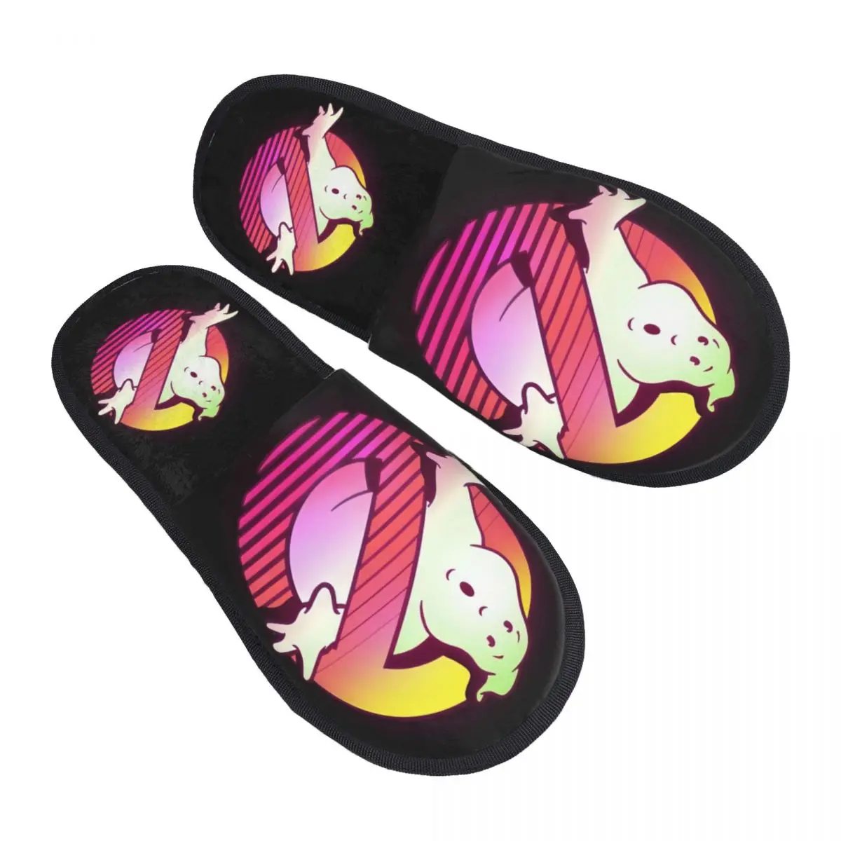 

Custom G-Ghostbusters Comfy Scuff With Memory Foam Slippers Women Supernatural Comedy Film Bedroom House Shoes